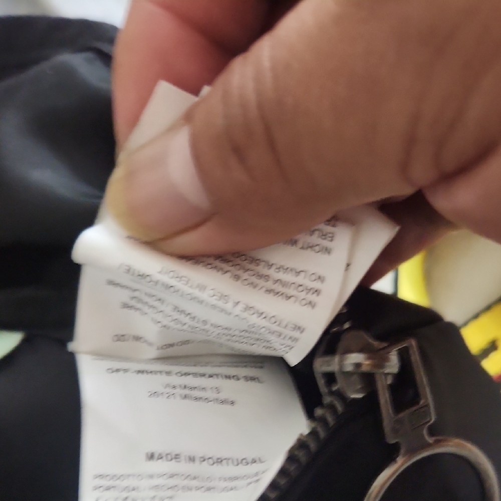 Off-White Black Bag with Yellow Strap - Picture 5 of 11